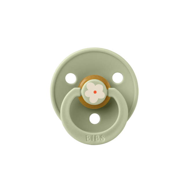 BIBS – Studio Collection - Fopspeen - Rond – Jasmine/Sage – Maat 1 – 2 Stuks