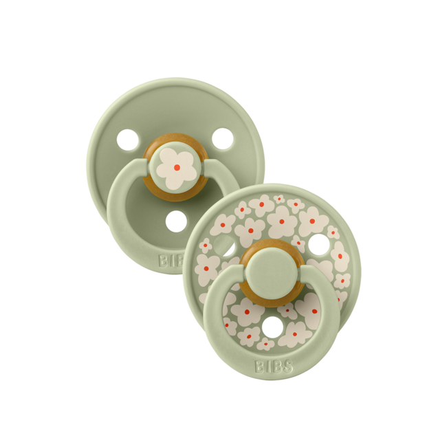 Bibs BIBS – Studio Collection - Fopspeen - Rond – Jasmine/Sage – Maat 1 – 2 Stuks