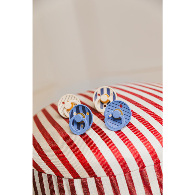 BIBS – Studio Collection - Fopspeen - Rond – Ivory/Hush – Maat 1 – 2 Stuks