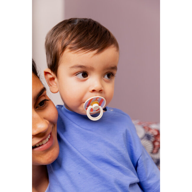 BIBS – Studio Collection - Fopspeen - Rond – Ivory/Hush – Maat 1 – 2 Stuks