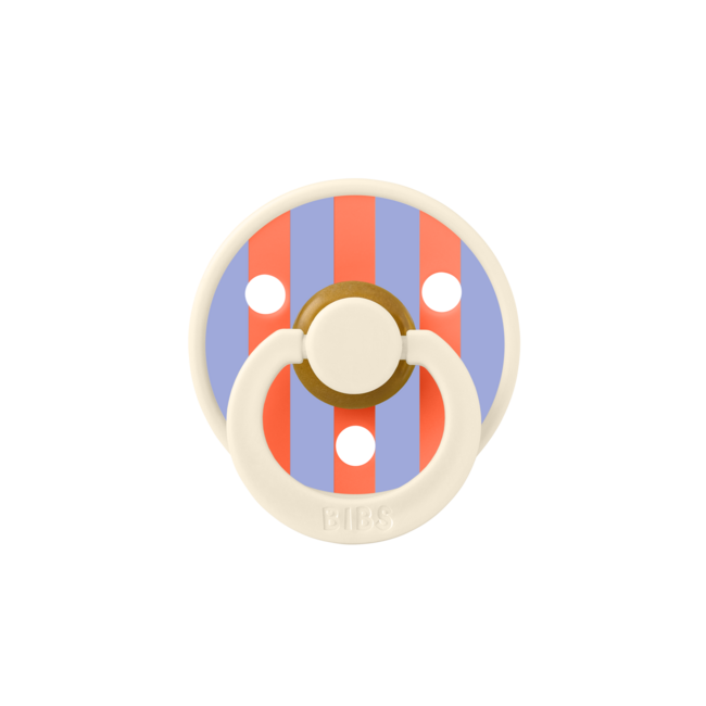 BIBS – Studio Collection - Fopspeen - Rond – Ivory/Hush – Maat 1 – 2 Stuks