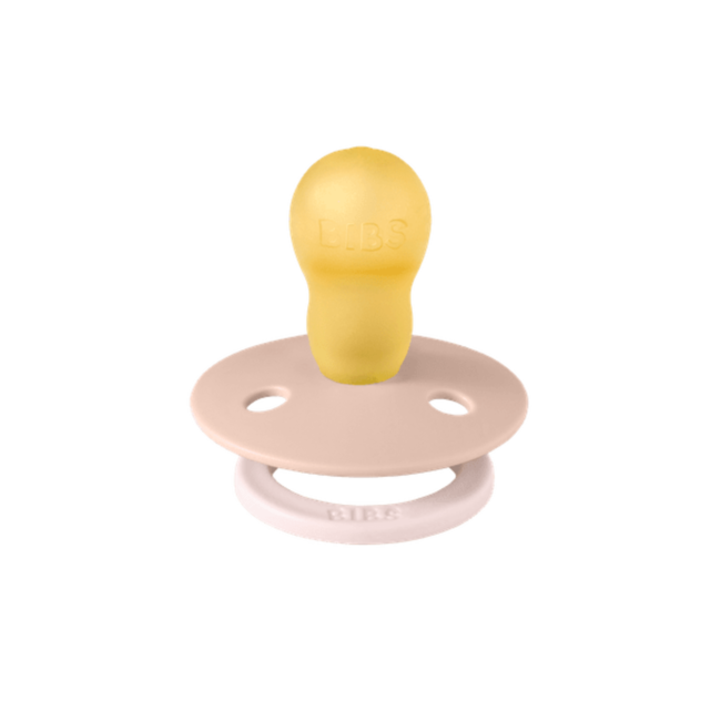 BIBS – Studio Collection - Fopspeen - Rond – Blush/Woodchuck – Maat 1 – 2 Stuks