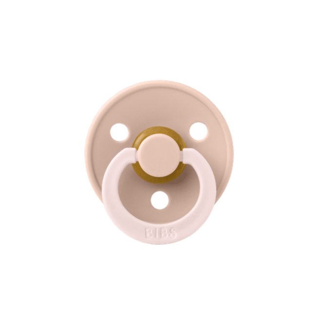 BIBS – Studio Collection - Fopspeen - Rond – Blush/Woodchuck – Maat 1 – 2 Stuks