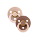 Bibs BIBS – Studio Collection - Fopspeen - Rond – Blush/Woodchuck – Maat 2 – 2 Stuks