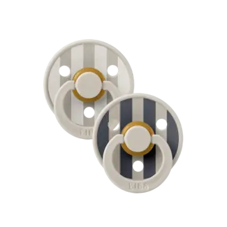 Bibs BIBS – Studio Collection - Fopspeen - Rond – Sand Mix – Maat 2 – 2 Stuks