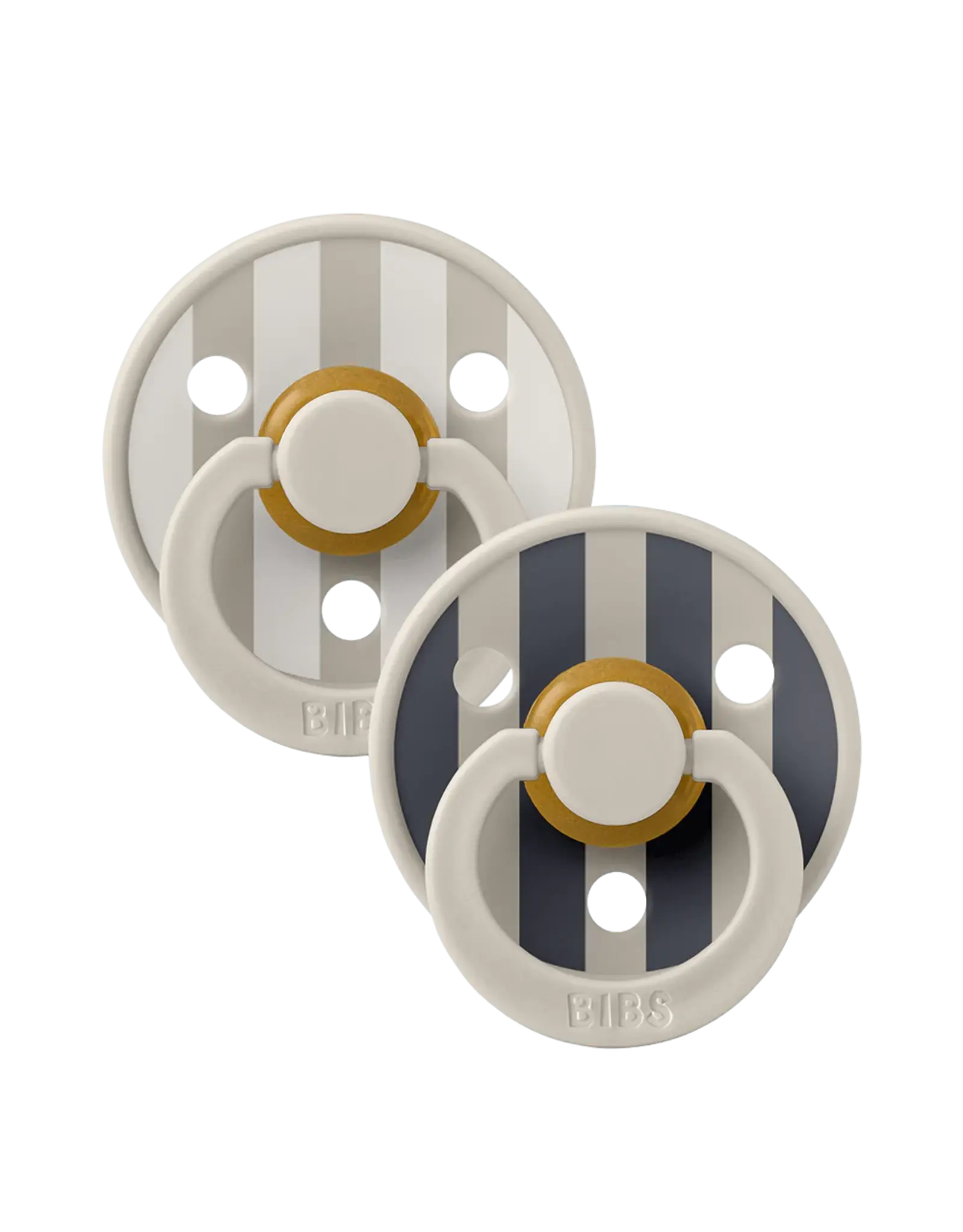 Bibs � Studio Collection - Fopspeen - Rond � Sand Mix � Maat 2 � 2 Stuks