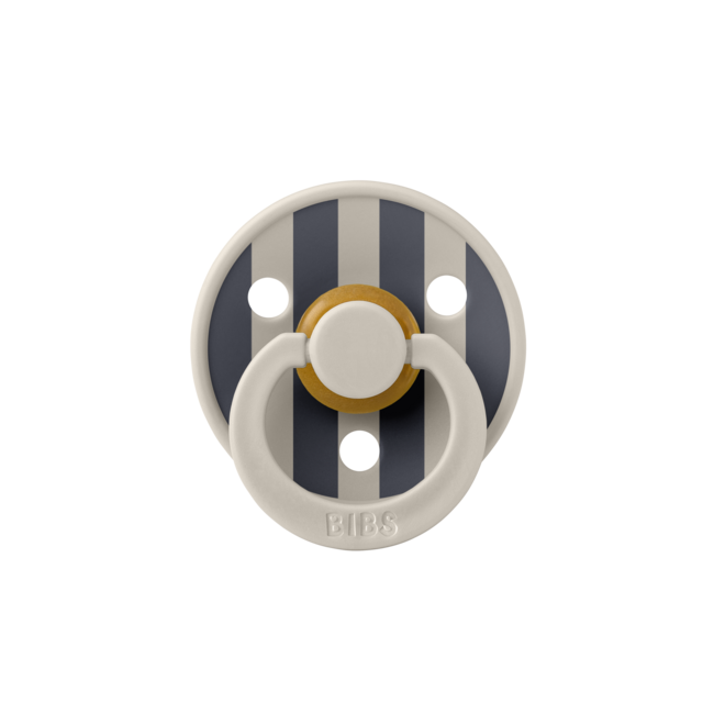 BIBS – Studio Collection - Fopspeen - Rond – Sand Mix – Maat 1 – 2 Stuks