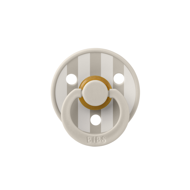 BIBS – Studio Collection - Fopspeen - Rond – Sand Mix – Maat 1 – 2 Stuks