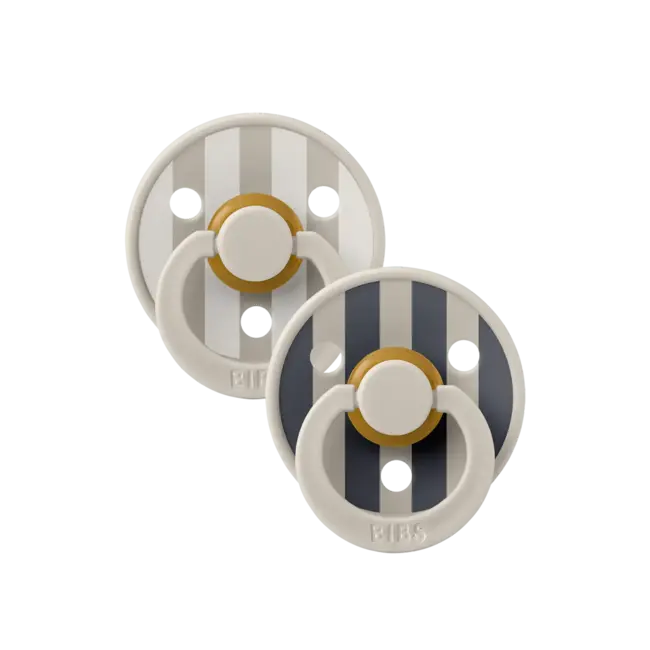 BIBS – Studio Collection - Fopspeen - Rond – Sand Mix – Maat 1 – 2 Stuks