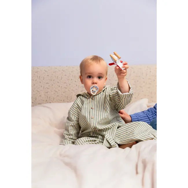 BIBS – Studio Collection - Fopspeen - Rond – Baby Blue/Dusty Blue mix – Maat 2 – 2 Stuks