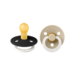 Bibs BiBS - Glow in the Dark - Maat 1 - Fopspeen - Rond - Black/Vanilla