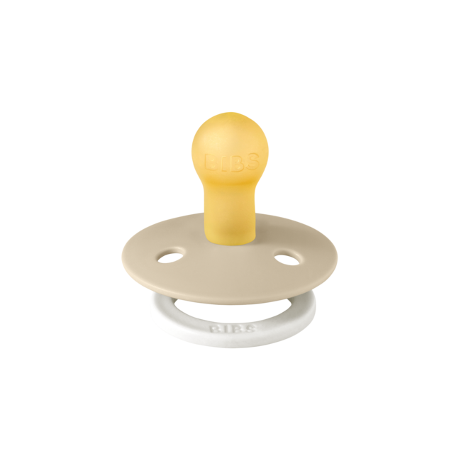 BiBS - Glow in the Dark - Maat 2 - Fopspeen - Rond - Sage/Vanilla