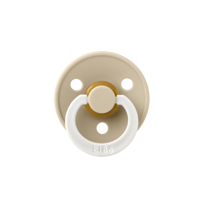 BiBS - Glow in the Dark - Maat 3 - Fopspeen - Rond - Sage/Vanilla