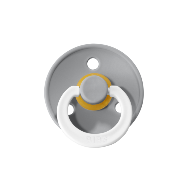 BiBS - Glow in the Dark - Maat 3 - Fopspeen - Rond - Sage/Cloud