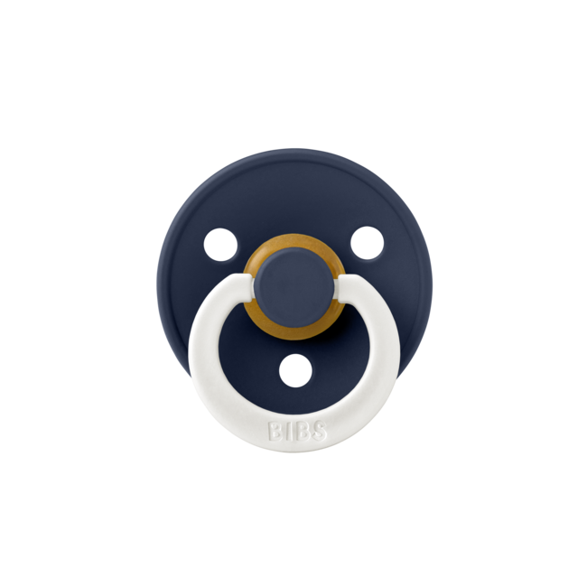 BiBS - Glow in the Dark - Maat 1 - Fopspeen - Rond - Petrol/Deep Space