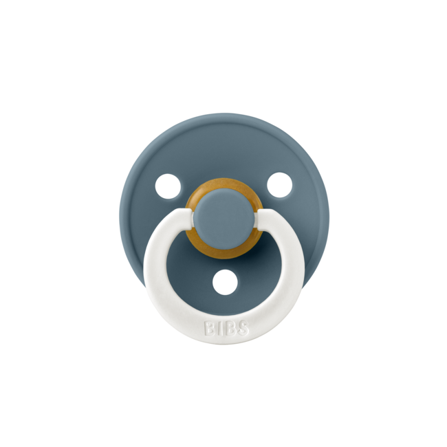 BiBS - Glow in the Dark - Maat 2 - Fopspeen - Rond - Petrol/Deep Space