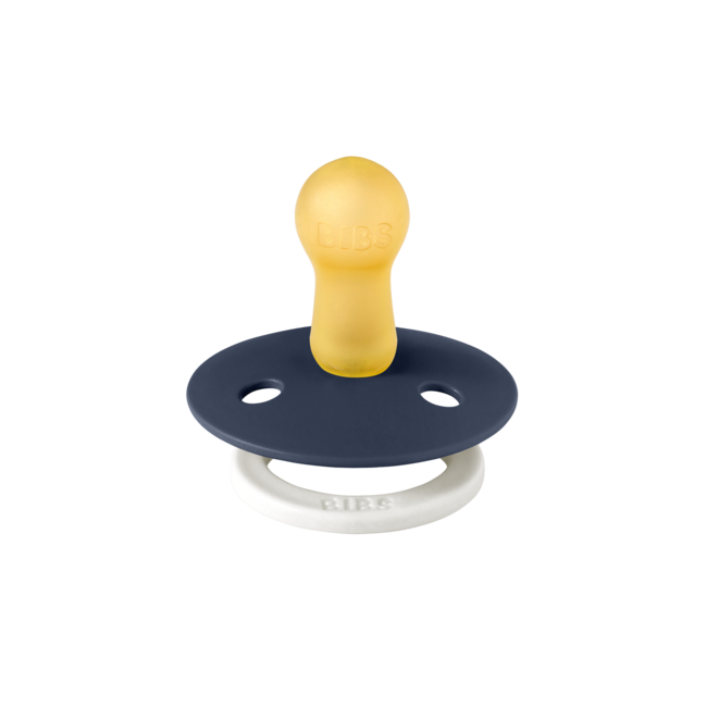 BiBS - Glow in the Dark - Maat 2 - Fopspeen - Rond - Petrol/Deep Space