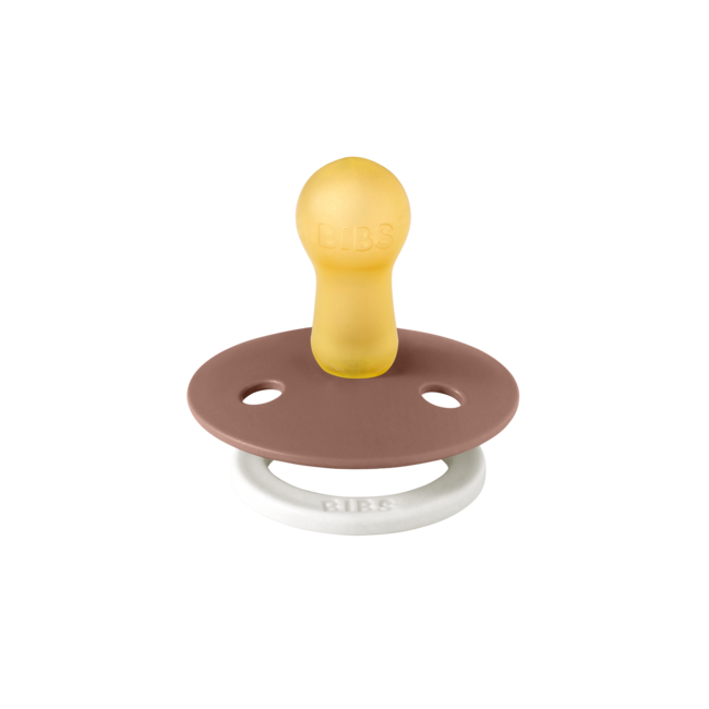 BiBS - Glow in the Dark - Maat 2 - Fopspeen - Rond - Blush/Woodchuck