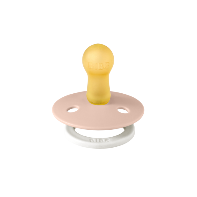 BiBS - Glow in the Dark - Maat 2 - Fopspeen - Rond - Blush/Woodchuck