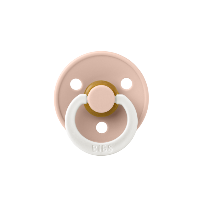 BiBS - Glow in the Dark - Maat 2 - Fopspeen - Rond - Blush/Woodchuck