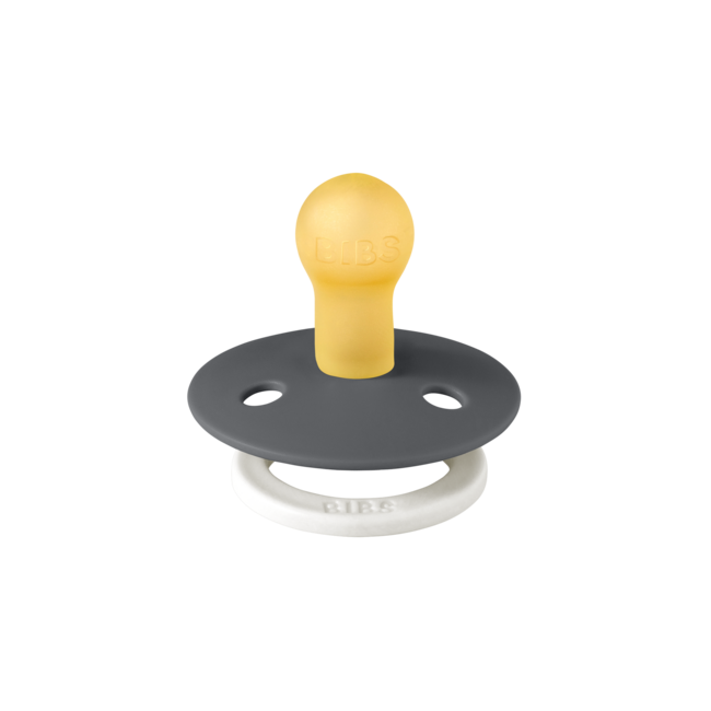 BiBS - Glow in the Dark - Maat 1 - Fopspeen - Rond - Sand/Iron