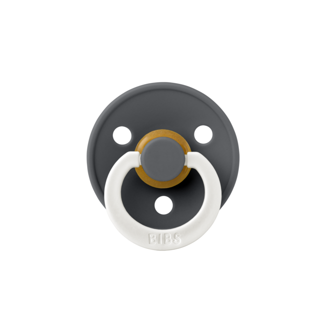 BiBS - Glow in the Dark - Maat 1 - Fopspeen - Rond - Sand/Iron