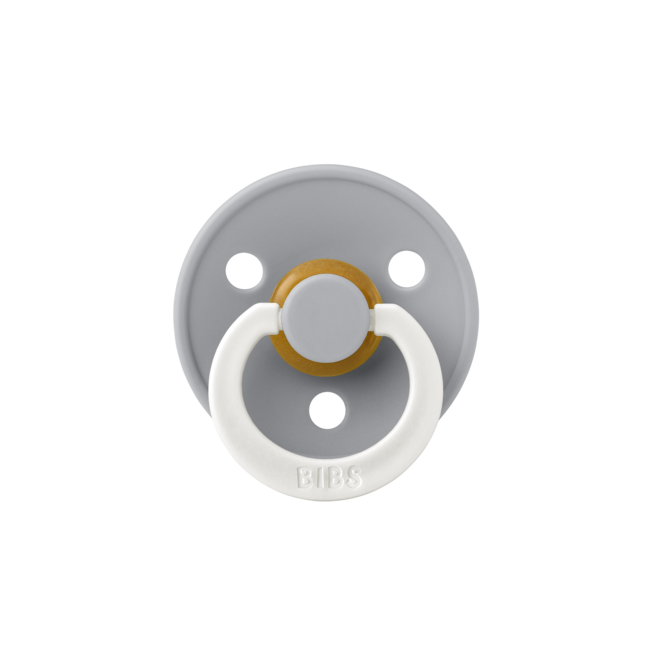 BiBS - Glow in the Dark - Maat 1 - Fopspeen - Symmetrisch - Sage/Cloud