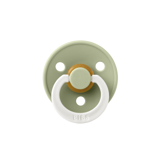 BiBS - Glow in the Dark - Maat 1 - Fopspeen - Symmetrisch - Sage/Cloud