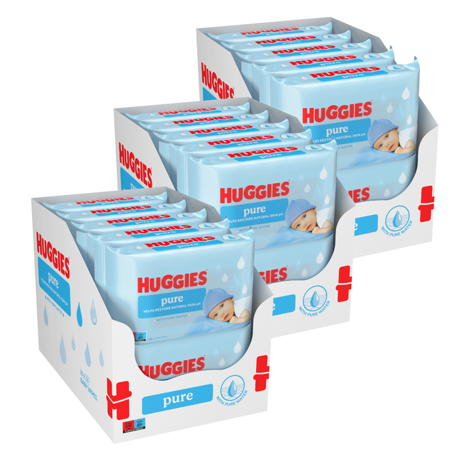 Huggies - Pure - Billendoekjes - 1680 babydoekjes - 30 x 56
