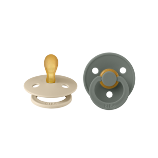 Bibs BIBS - Colour Fopspeen - Symmetrisch - Maat 2 - Vanilla/Pine