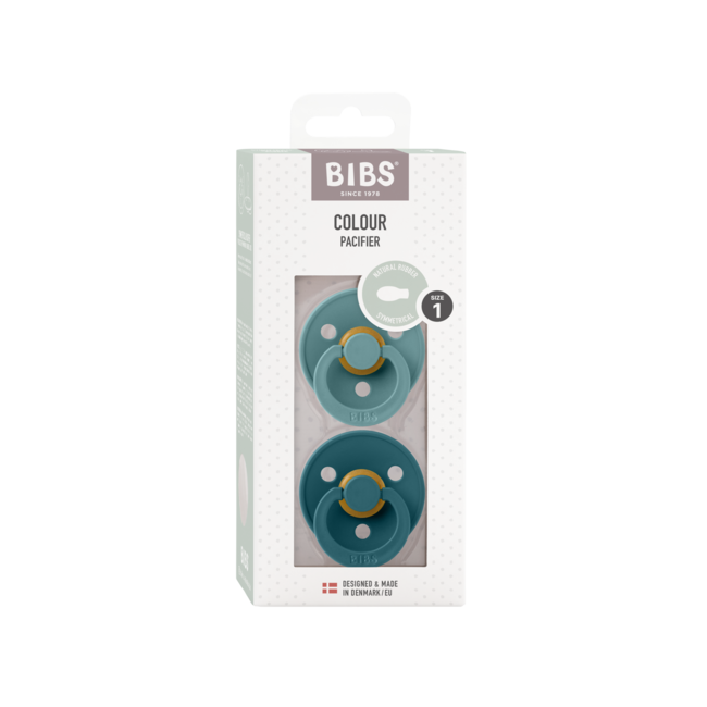 BIBS - Colour Fopspeen - Symmetrisch - Maat 1 - Island Sea/Forest Lake