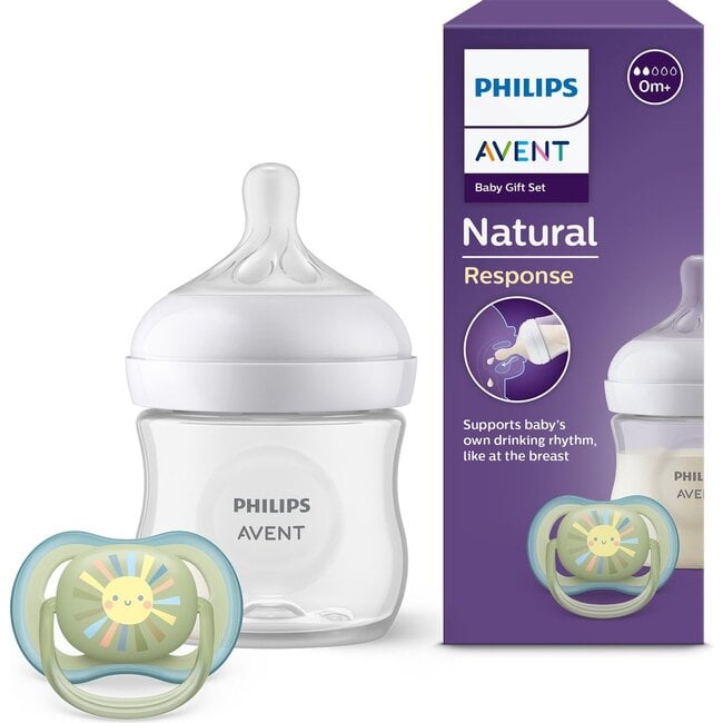 Philips Avent - Natural Response – 125 ml Fles - Ultra Air Fopspeen – 0-3 Maanden