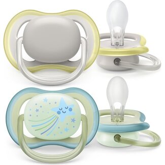 Philips Avent Philips Avent - Ultra Air - Day & Night - Fopspeen - 0-6 maanden – 2 stuks