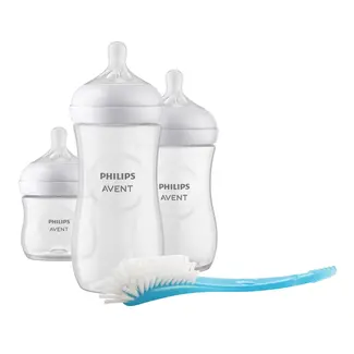 Philips Avent Philips Avent - Natural Response - Newborn Cadeauset –3 Flessen - Flessenborstel