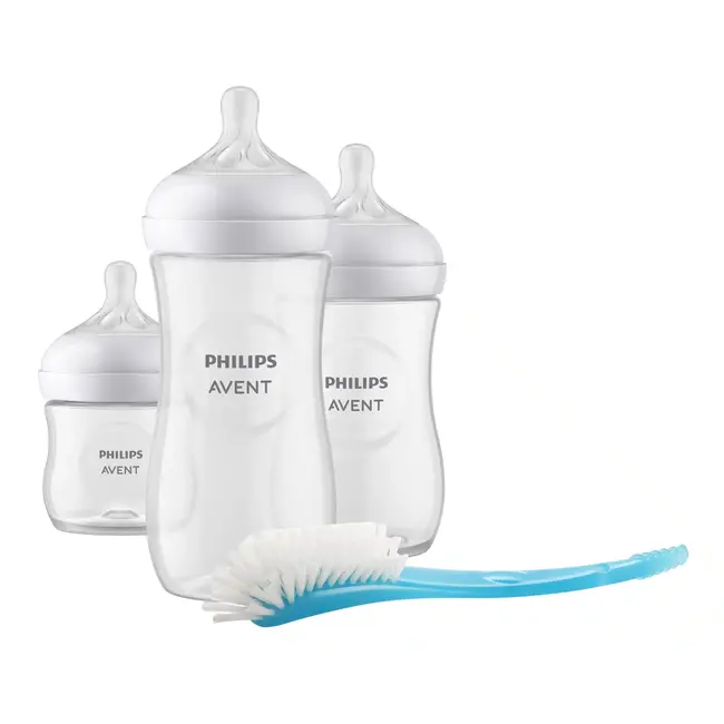 Philips Avent Philips Avent - Natural Response - Newborn Cadeauset –3 Flessen - Flessenborstel