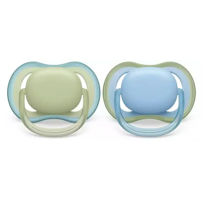 Philips Avent - Ultra Air - Fopspeen – 0-6 maanden - Pistache/Blauw – 2 stuks