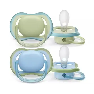 Philips Avent Philips Avent - Ultra Air - Fopspeen – 0-6 maanden - Pistache/Blauw – 2 stuks