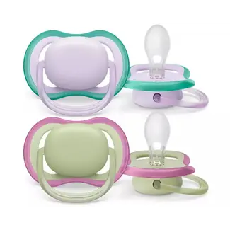 Philips Avent Philips Avent - Ultra Air - Fopspeen – 0-6 maanden - Pistache/Lila – 2 stuks