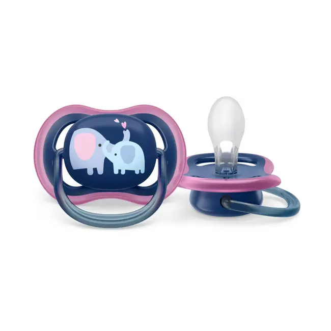 Philips Avent - Ultra Air - Fopspeen – 18+ maanden – Olifant/Love - 2 stuks