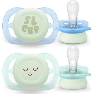 Philips Avent Philips Avent - Ultra Start - Fopspeen – Glow in the Dark – 0-2 maanden – 2 stuks