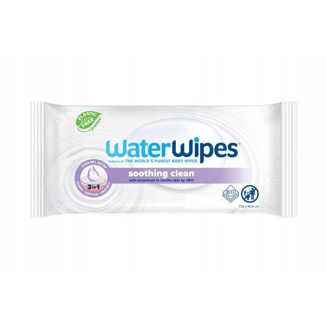 Waterwipes Soothing Clean Billendoekjes - 1 Pack - 60 doekjes