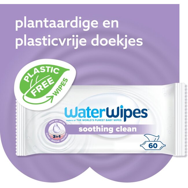 Waterwipes Soothing Clean Billendoekjes - 6 Pack - 360 doekjes