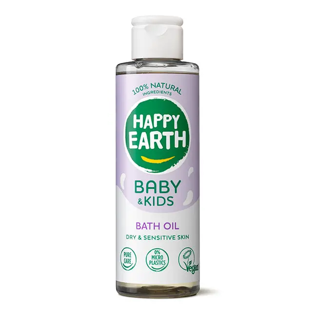 Happy Earth  Baby & Kids - Badolie – 150ml – 100% Natuurlijk