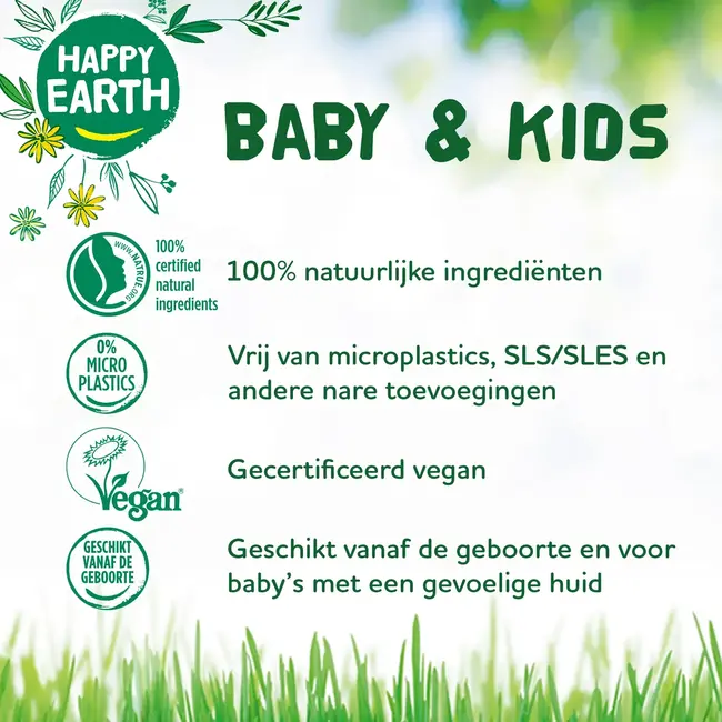 Happy Earth - Badschuim - Baby & Kids – 300ml