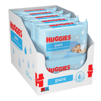 Huggies Huggies - Pure - Billendoekjes - 560 babydoekjes - 10 x 56