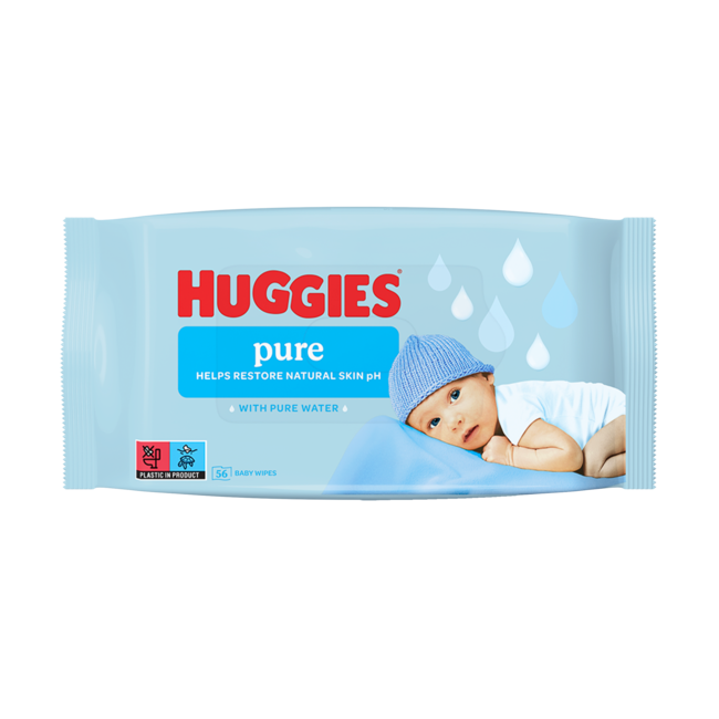 Huggies - Pure - Billendoekjes - 560 babydoekjes - 10 x 56