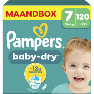 Pampers Pampers - Baby Dry - Maat 7 - Maandbox - 120 stuks - 15+ KG