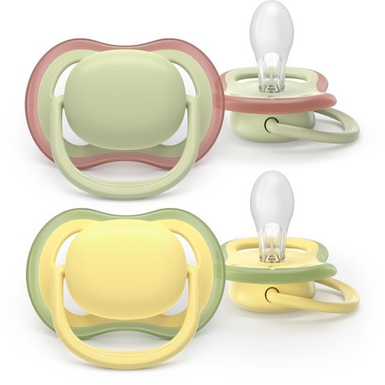 Philips Avent  Ultra Air - Fopspeen � Geel/Groen - 18+ maanden � 2 stuks