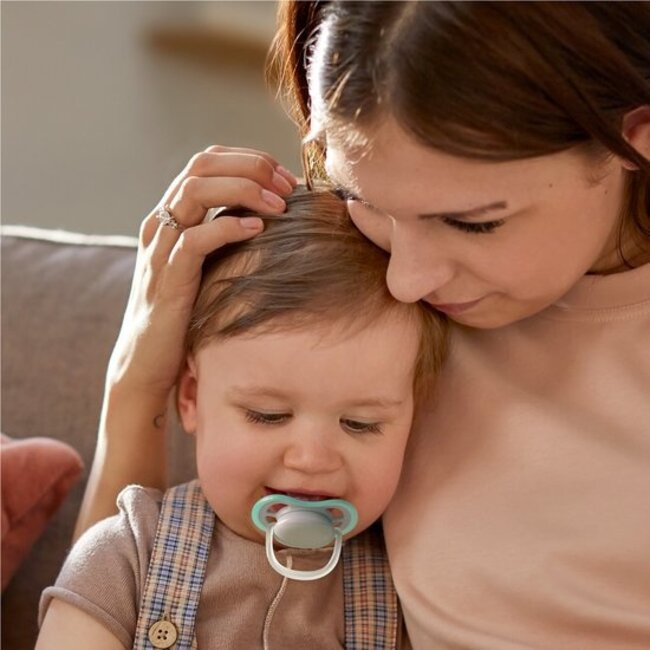 Philips Avent - Ultra Air - Fopspeen – Geel/Groen - 18+ maanden – 2 stuks