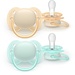 Philips Avent Philips Avent - Ultra Soft - Fopspeen - Geel/Blauw – 0-6 maanden – 2 stuks